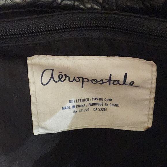 Aeropostale Black Lightweight Crossbody Shoulder Purse Bag Adjustable Strap - Picture 3 of 10